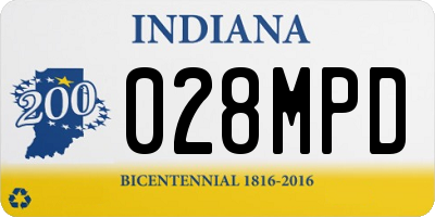 IN license plate 028MPD