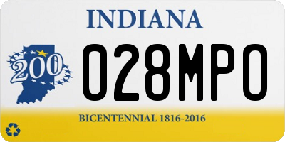 IN license plate 028MPO