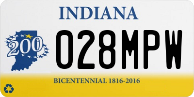 IN license plate 028MPW