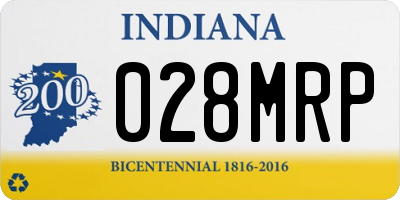 IN license plate 028MRP