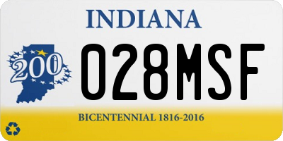 IN license plate 028MSF