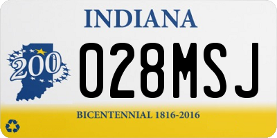 IN license plate 028MSJ