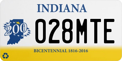 IN license plate 028MTE