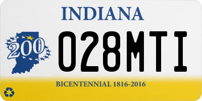 IN license plate 028MTI