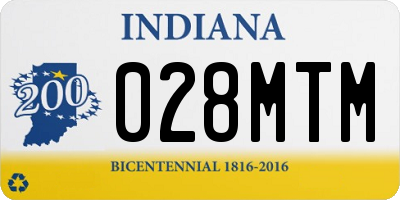 IN license plate 028MTM