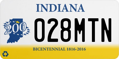 IN license plate 028MTN