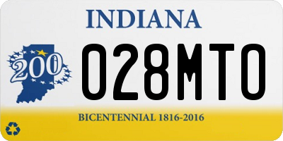IN license plate 028MTO