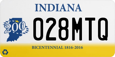 IN license plate 028MTQ