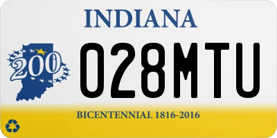 IN license plate 028MTU