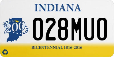 IN license plate 028MUO