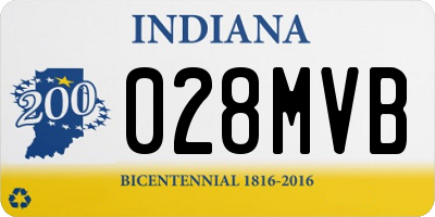 IN license plate 028MVB