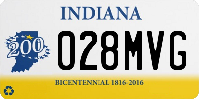 IN license plate 028MVG