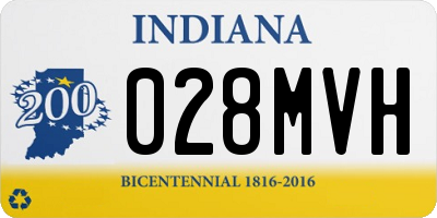 IN license plate 028MVH