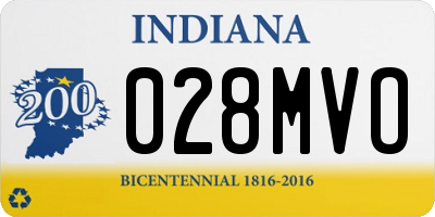 IN license plate 028MVO