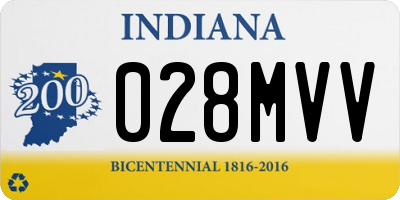 IN license plate 028MVV