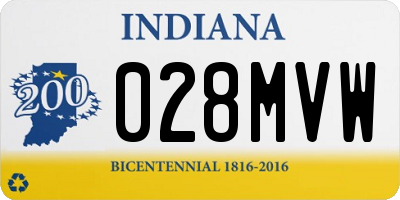 IN license plate 028MVW