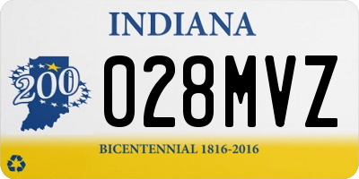 IN license plate 028MVZ