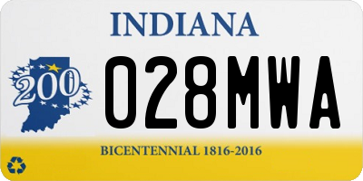IN license plate 028MWA