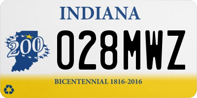 IN license plate 028MWZ
