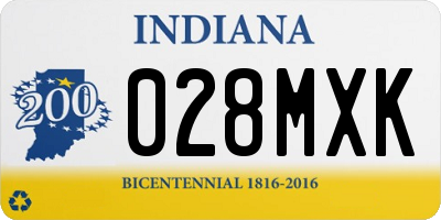 IN license plate 028MXK