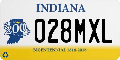 IN license plate 028MXL
