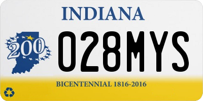 IN license plate 028MYS