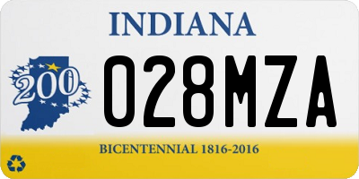 IN license plate 028MZA