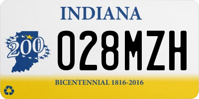 IN license plate 028MZH
