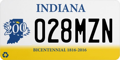 IN license plate 028MZN