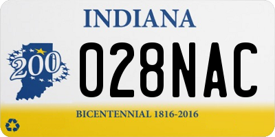 IN license plate 028NAC