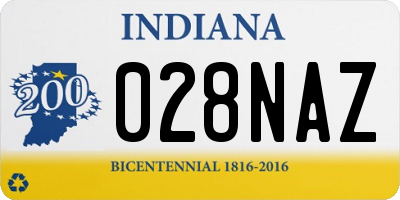 IN license plate 028NAZ