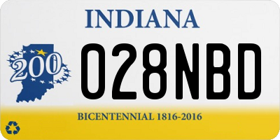 IN license plate 028NBD