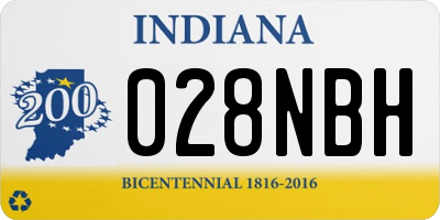 IN license plate 028NBH