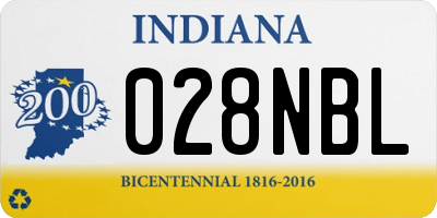 IN license plate 028NBL