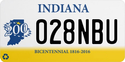 IN license plate 028NBU