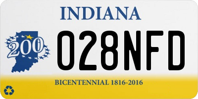 IN license plate 028NFD