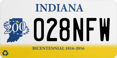 IN license plate 028NFW