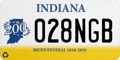 IN license plate 028NGB