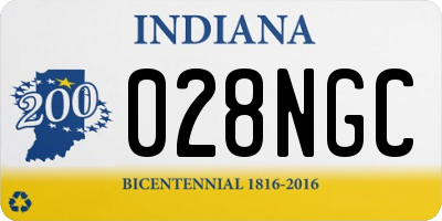 IN license plate 028NGC