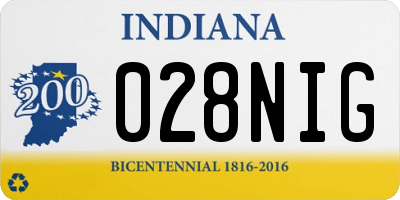 IN license plate 028NIG