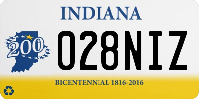 IN license plate 028NIZ