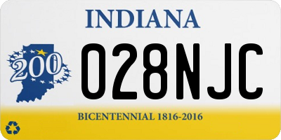 IN license plate 028NJC