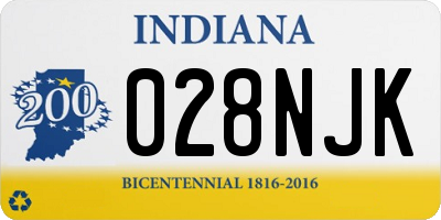 IN license plate 028NJK