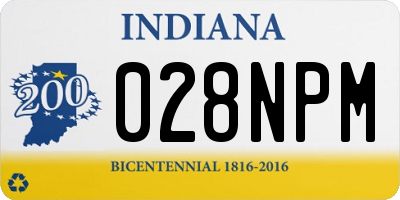 IN license plate 028NPM