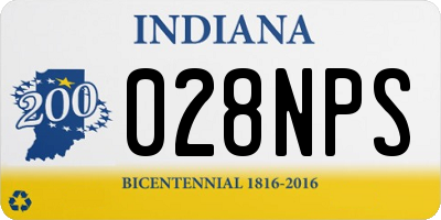 IN license plate 028NPS
