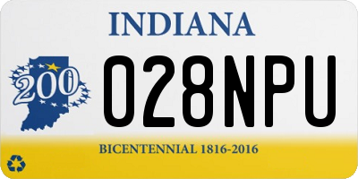 IN license plate 028NPU