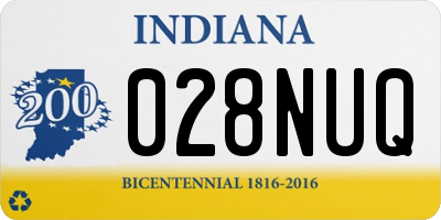 IN license plate 028NUQ