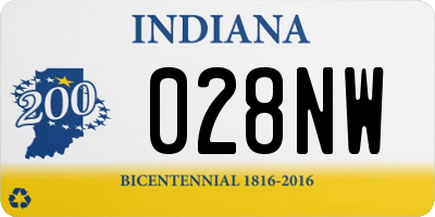 IN license plate 028NW