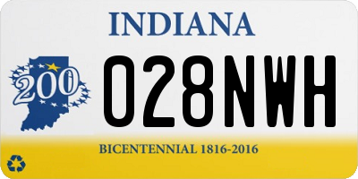 IN license plate 028NWH