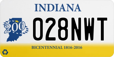 IN license plate 028NWT